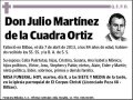 MARTINEZ DE LA CUADRA ORTIZ,JULIO