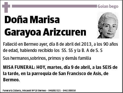 GARAYOA ARIZCUREN,MARISA