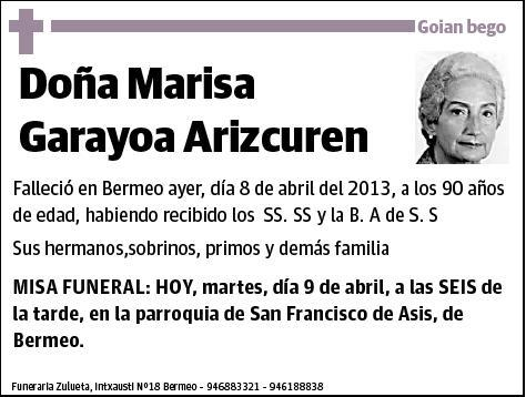 GARAYOA ARIZCUREN,MARISA