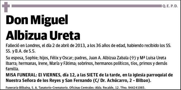 ALBIZUA URETA,MIGUEL