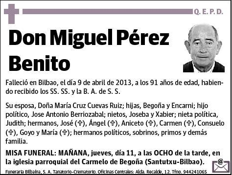 PEREZ BENITO,MIGUEL