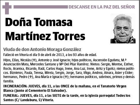 MARTINEZ TORRES,TOMASA