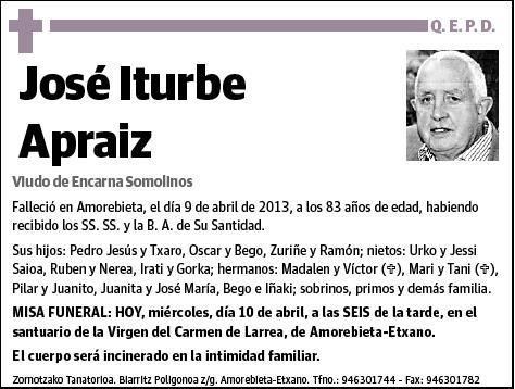 ITURBE APRAIZ,JOSE