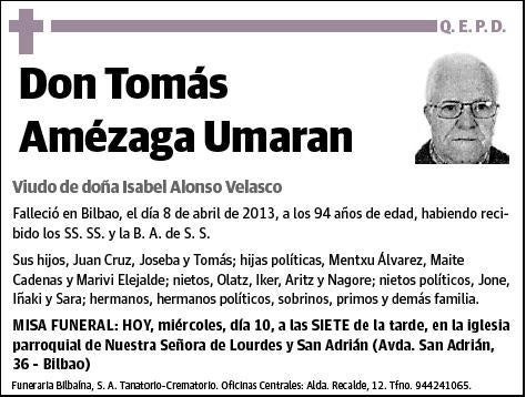 AMEZAGA UMARAN,TOMAS