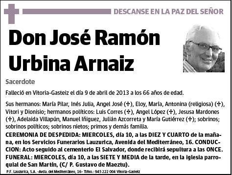 URBINA ARNAIZ,JOSE RAMON