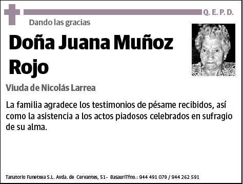 MUÑOZ ROJO,JUANA