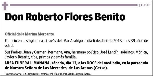 FLORES BENITO,ROBERTO