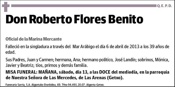 FLORES BENITO,ROBERTO