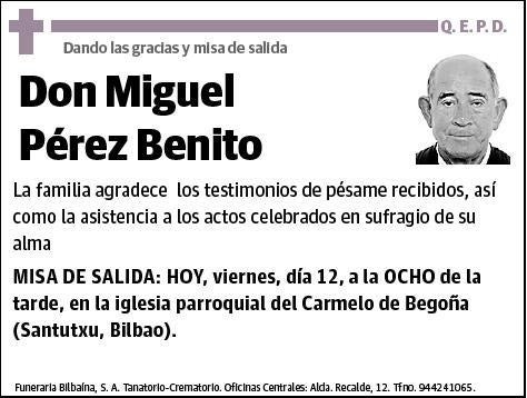 PEREZ BENITO,MIGUEL