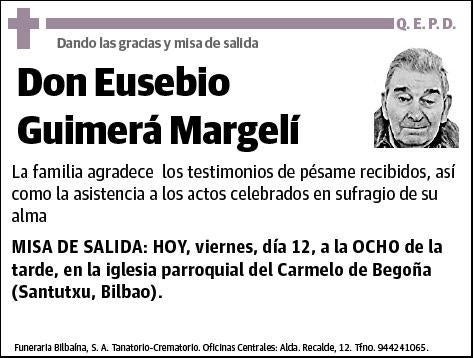 GUIMERÁ MARGELÍ,EUSEBIO