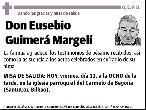 GUIMERÁ MARGELÍ,EUSEBIO