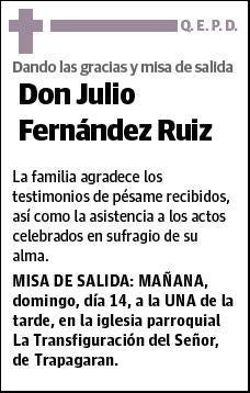 FERNANDEZ RUIZ,JULIO