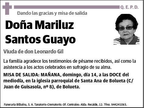 SANTOS GUAYO,MARILUZ