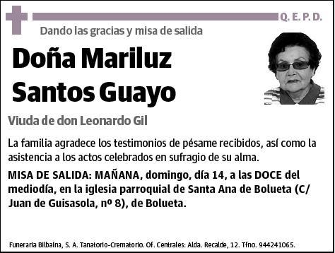 SANTOS GUAYO,MARILUZ