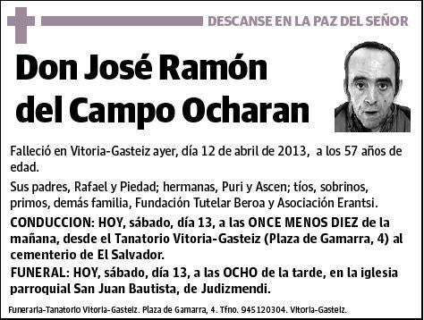 DEL CAMPO OCHARAN,JOSE RAMON