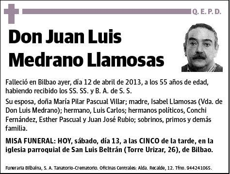 MEDRANO LLAMOSAS,JUAN LUIS