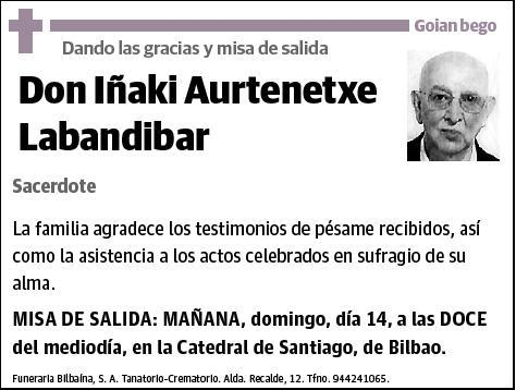 AURTENETXE LABANDIBAR,IÑAKI