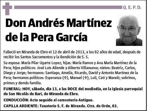 MARTINEZ DE LA PERA GARCIA,ANDRES