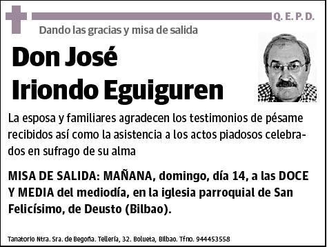 IRIONDO EGUIGUREN,JOSE