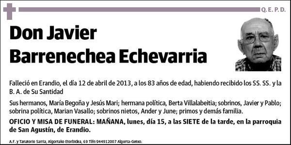 BARRENECHEA ECHEVARRIA,JAVIER