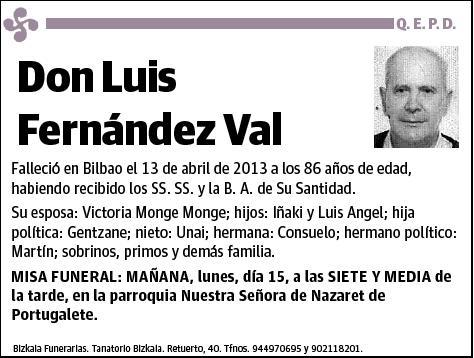 FERNANDEZ VAL,LUIS