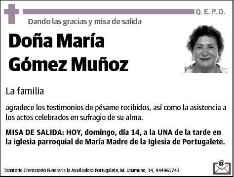 GOMEZ MUÑOZ,MARIA