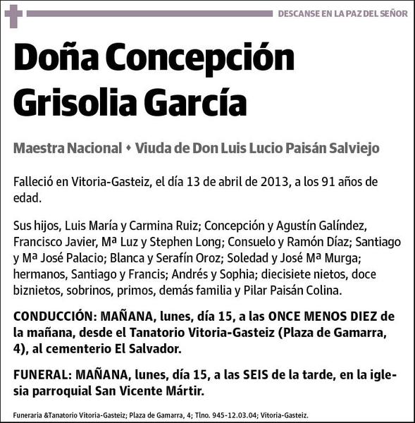 GRISOLIA GARCIA,CONCEPCION