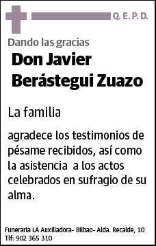 BERASTEGUI ZUAZO,JAVIER