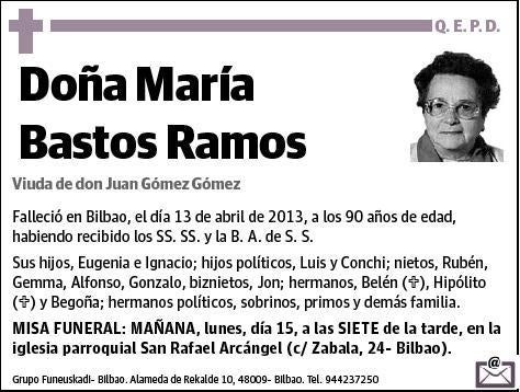 BASTOS RAMOS,MARIA