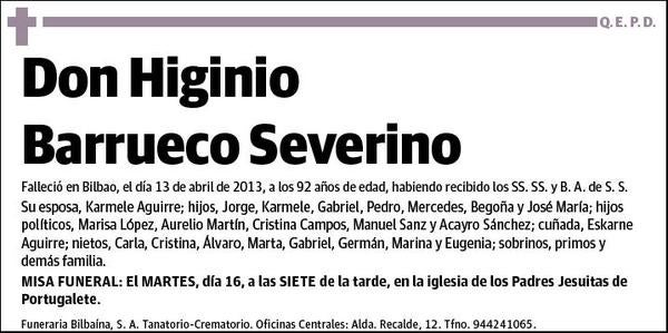 BARRUECO SEVERINO,HIGINIO