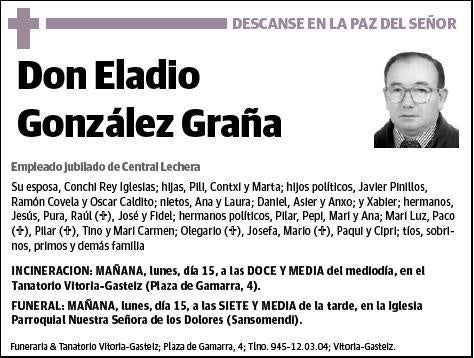 GONZALEZ GRAÑA,ELADIO