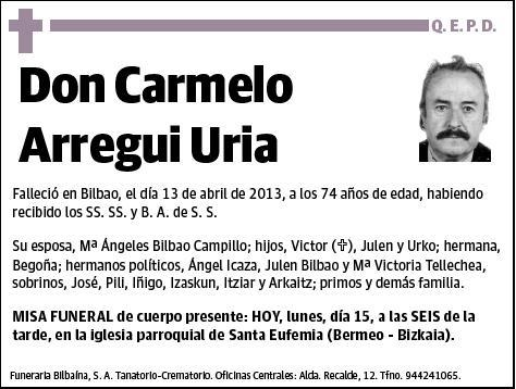 ARREGUI URIA,CARMELO