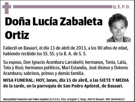 ZABALETA ORTIZ,LUCIA