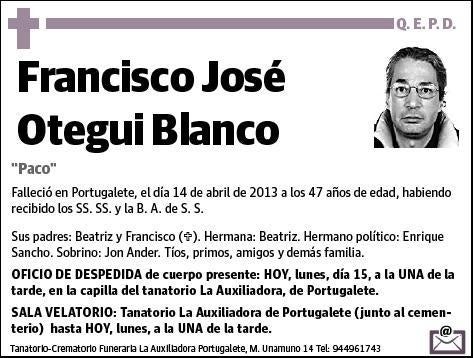 OTEGUI BLANCO,FRANCISCO JOSE