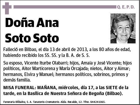 SOTO SOTO,ANA