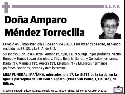 MENDEZ TORRECILLA,AMPARO