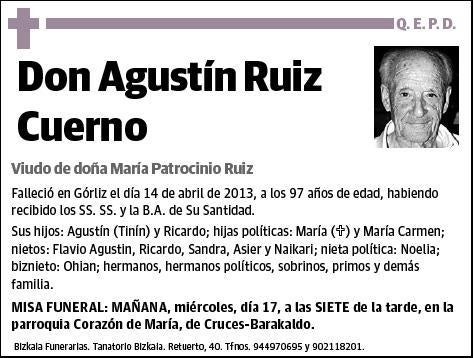 RUIZ CUERNO,AGUSTIN