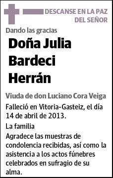 BARDECI HERRAN,JULIA