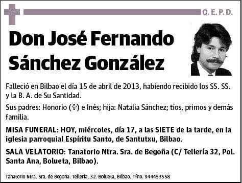 SANCHEZ GONZALEZ,JOSE FERNANDO