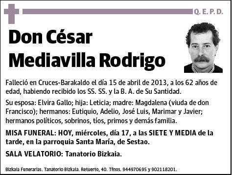 MEDIAVILLA RODRIGO,CESAR