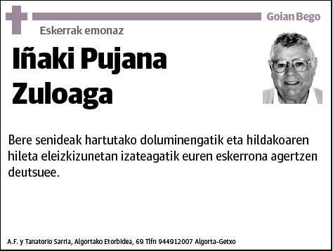 PUJANA ZULOAGA,IÑAKI