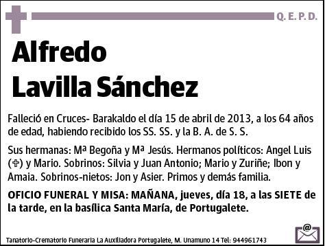 LAVILLA SANCHEZ,ALFREDO