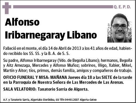 IRIBARNEGARAY LIBANO,ALFONSO