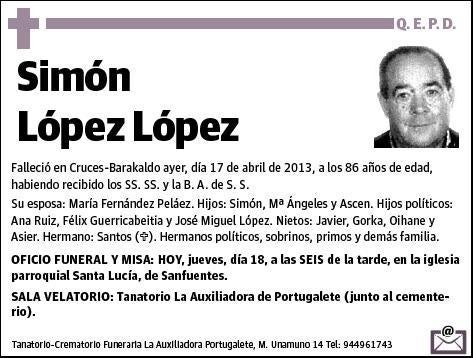 LOPEZ LOPEZ,SIMON