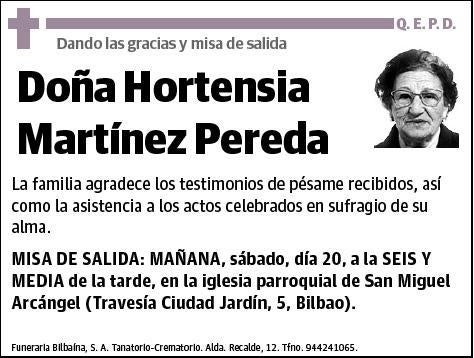 MARTINEZ PEREDA,HORTENSIA