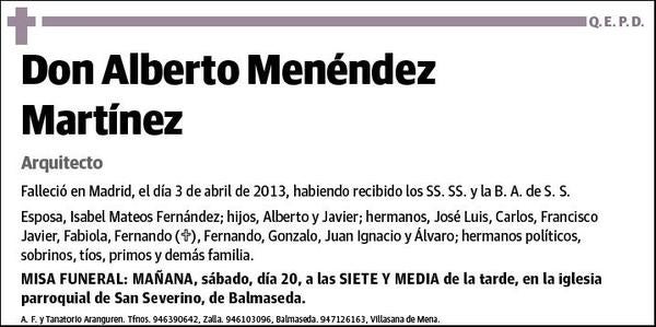 MENENDEZ MARTINEZ,ALBERTO