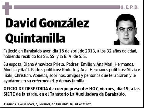 GONZALEZ QUINTANILLA,DAVID