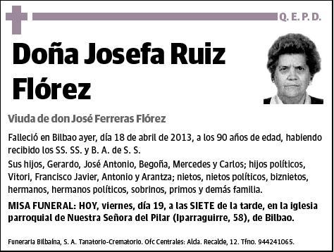 RUIZ FLOREZ,JOSEFA