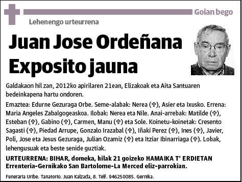 ORDEÑANA EXPOSITO,JUAN JOSE