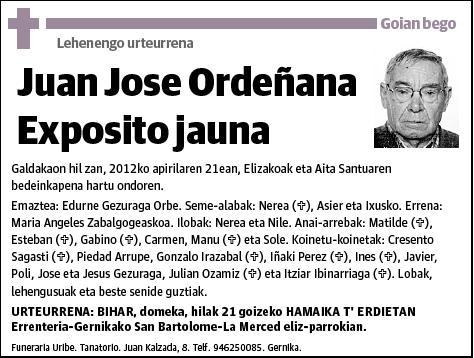 ORDEÑANA EXPOSITO,JUAN JOSE